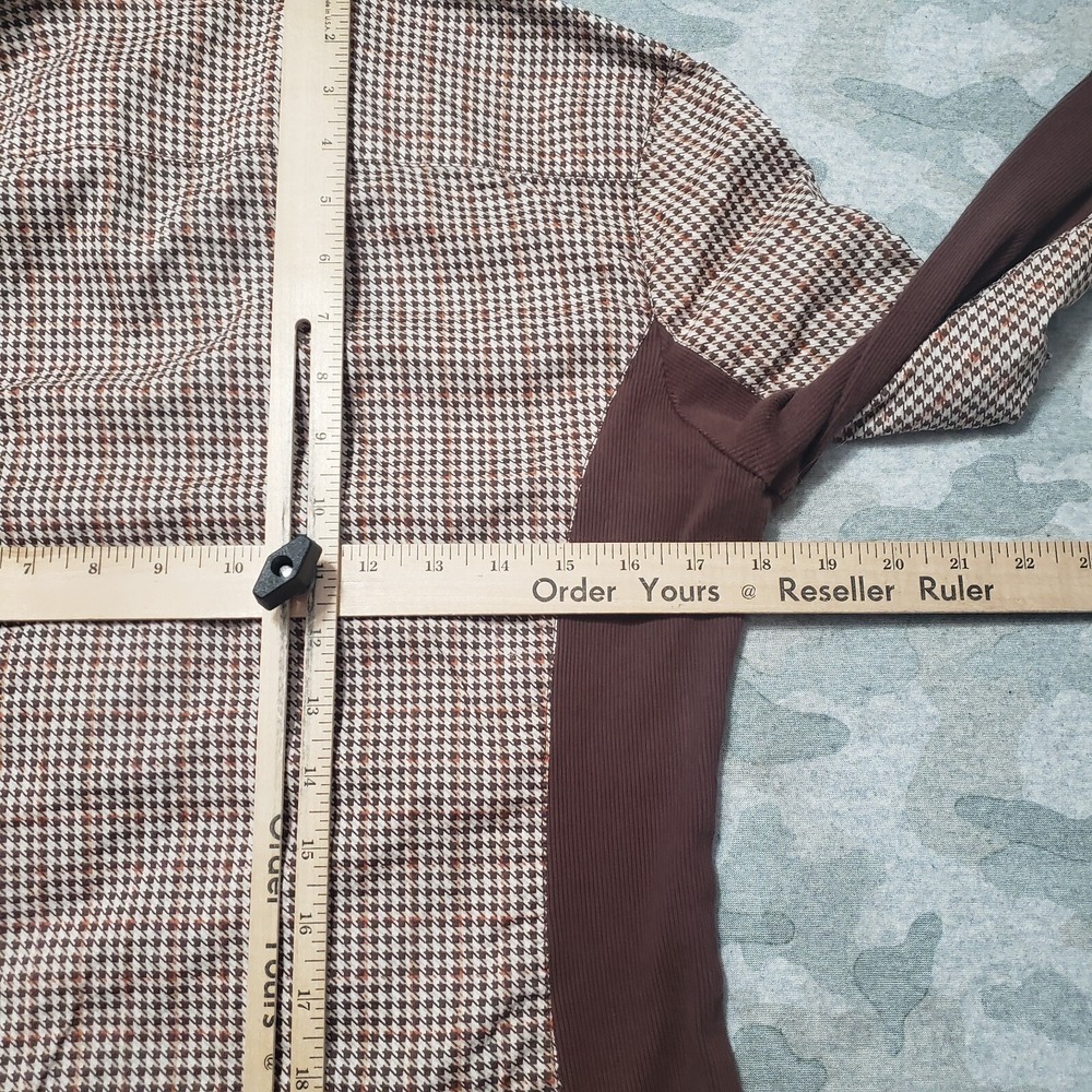 Good Rider Top Womens Large Brown Long Sleeve Button-Up Western Cowgirl Rodeo - Picture 9 of 10